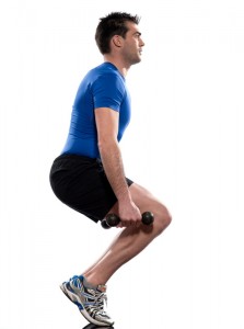 This Article from the NSCA’s Journal in their Point/Counterpoint section discusses the benefits and risks of performing deep squats.  A deep squat is considered to be when the knee joint bends beyond 90 degrees and the femur (thigh) is below parallel to the ground.